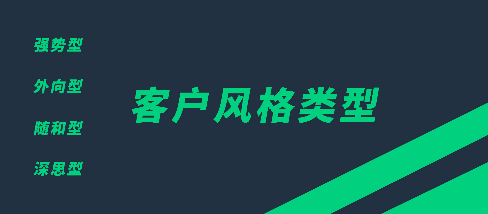 客户性格特征分类与应对